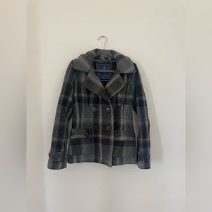 American Eagle Flannel Pea Coat